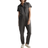 Quince Cotton Linen Twill Short Sleeve Coverall Jumpsuit - Charcoal