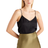 Quince Washable Stretch Silk V-Neck Cami - Black