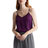 Quince Washable Stretch Silk V-Neck Cami - Aubergine