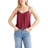 Quince Washable Stretch Silk V-Neck Cami - Burgundy