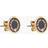 Marc Jacobs The Medallion Studs - Gold/Black/Transparent