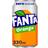 Fanta Zero Orange Soft Drink Can 330ml Ref