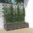 vidaXL Garden Planter with Trellis Brown PP Raised Bed Flower Box