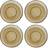 HKliving 70's Glassware Underkop 4stk