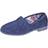 Sleepers womens/ladies audrey roll top velour slippers/indoor shoes df501