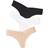 Commando Classic Thong 3-pack - Black/Beige/White