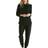 Damella Bamboo Frenchterry Suit Large - Darkgreen