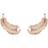 Swarovski Nice Ohrstecker Feder - Weiß/Roségold