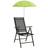 vidaXL Parasoller til campingstol 2 stk. 105 cm grøn