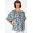 Roman Contrast Animal Print Bardot Top