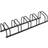 vidaXL black, people Bike Rack Bike Stand Floor for Bikes Bicycle Storage Galvanised Steel