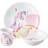 Seltmann Weiden Children's porcelain 3-piece set Unicorn
