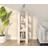 vidaXL 41x35x125 massivt fyrretræ Bogreol