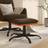 vidaXL 60x60x39 stof Fodskammel