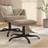 vidaXL 60x60x39 mikrofiberstof Fodskammel