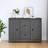vidaXL Grey Solid Wood Pine Sideboard 100x75cm