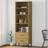 vidaXL brown Solid Book Shelf 60cm