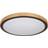 Globo LED-loftlampe Bruno sort/træ Loftplafond