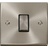 Click Deco Ingot 10 AX 2 Way Plate Switch Satin Chrome VPSC411BK