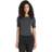 Icebreaker Women's 125 Zoneknit Short Sleeve Crewe, XL, Jet Heather/Black/Metro Heather/Cb