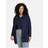 Samoon Open Long Cardigan with Hood - Mood Blue