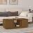 vidaXL 110x50x40 massivt fyrretræ gyldenbrun Sofabord