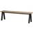 Woood Metal Brown 46cm H x 160cm W x 35cm D Settee Bench