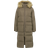 Svea W. Loose Fur Hood Coat Mole