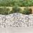 vidaXL Buede gabionkurve 14 stk. 200x50x100/120 galvaniseret jern