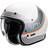 HJC V31 Byron Retro Jet Helmet - White/Blue/Orange