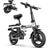 Engwe T14 Folding Electric Bikes - White Unisex