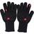 MEATER Mitts Heat Resistant BBQ Gloves Grytlapp Röd, Svart (31.8x16.5cm)