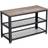 Songmics Stylish Greige Bench with 2 Shelves Shoe Rack