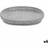 Ibergarden Relief Grey Flower Pot Dish 28 x 4 x 23 cm Set of 6