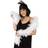 PartyDeco Fjerboa hvid