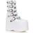 Ellie Shoes 5" Chunky Platform - White