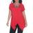 White Mark Fenella Top Plus Size - Red