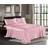 Pure Bedding 4-Piece Luxury Silky Bed Sheet Pink (91.4x50.8cm)