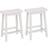 Amazon Basics Solid Wood Saddle-Seat Barstol 61cm 2stk