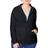 Just My Size Women's Zip-Up Fleece Hoodie Plus Size - Ebony