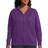 Just My Size Women's Zip-Up Fleece Hoodie Plus Size - Violet Splendor Heather