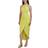 Julia Jordan Knot Neck Tulip Hem Midi Dress - Light Yellow