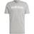 adidas Essentials Single Jersey Linear Embroidered Logo Tee Grey Heather