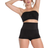 MeMoi High-Waisted Shaping Boyshorts - Black