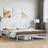 vidaXL Metal Bed Frame with Headboard 193 x 203 cm White