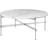 GUBI TS Marble White Carrara/Polished Steel Coffee Table 80cm