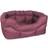 P&L Waterproof Rectangular Extra Large Softee Bed Burgundy