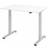 Hammerbacher WxD 1200 x 800 mm White Aluminium Silver Writing Desk