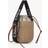 Chloé Small Woody basket Black Size OneSize 100% Paper, Calf-skin leather