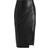 Alice + Olivia Siobhan Front Wrap Midi Skirt - Black